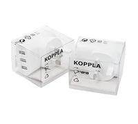 Ikea KOPPLA USB Mains 3-Port USB Charger, UK 3-Pin, 2.4 Amps Per Port, 5Vdc - Set of 2