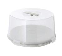 Ikea Krispig Cake Rack with Lid and Two Functions - Suitable for Microwave, Dishwasher, Freezer - Height: 17 cm - Diameter: 36 cm