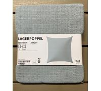 IKEA LAGERPOPPEL Cushion Cover, Light Blue-Grey , 50x50 cm / 20x20" Brand NEW
