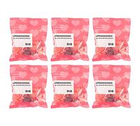 Ikea LORDAGSGODIS Gelatine-Free Vegan Fizzy Jelly Sweets, Pink, Berry - 6 x 100 Gram Bags