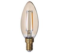 IKEA LUNNOM LED bulb E14 210 lumen, dimmable/chandelier brown clear glass