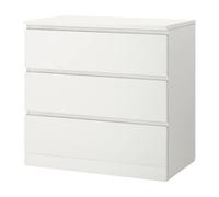 Ikea MALM Chest of 3 drawers, white 80x78 cm