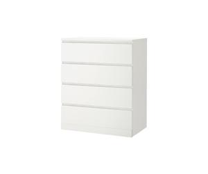 Ikea MALM Chest of 4 drawers, white 80x100 cm