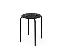 IKEA MARIUS 101.356.59 Stacking Stool 45cm Seat Height Steel (Black)
