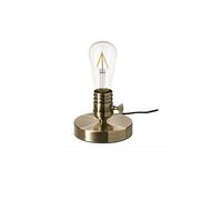 Ikea MEGAGRAM Bare Table Lamp Base, Brass Effect/Bronze-Plated, Retro 1900's Style, E27, 10x13 Centimetres