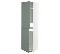 IKEA METOD high Cabinet for Fridge/Freezer, 60x60x220 cm, Grey-Green-White