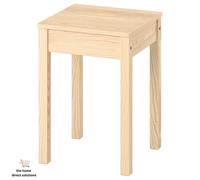 IKEA Oddvar Stool Home Solid Pine 45cm Tall Durable Wooden Natural Hallyway Seat