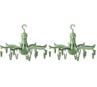 IKEA PRESSA Hanging dryer 16 clothes pegs, turquoise (Pack of 2)
