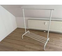 Ikea Rigga Coat and Hat Stand, White, Metal, 111 x 51 x 126 cm