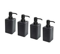 Ikea RINNIG Liquid Pump Dispensers, For Hand Soap or Gel, Dark Grey, 450ml Capacity, Plastic - Set of 4