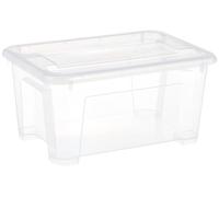 Ikea SAMLA Small Storage Box, Transparent, 5 Litres, 28x19x14 Centimetres, Plastic