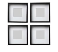 IKEA SANNAHED Black White Photo Frame Picture Display Box 3D Deep Frame 25x25cm