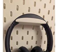 IKEA Skadis Headphone Hanger - White Pegboard Organiser for Tools, Pens, & Accessories - Space Saving Storage