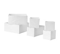 Ikea Skubb 18-Piece Storage Box Drawer Organiser Multi-Purpose White