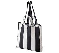 IKEA SKYNKE Carrier Bag, 45x36 cm, Striped/Black White