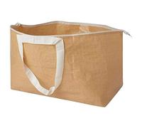 IKEA SLUKIS Carrier Bag, Large, beige71 l, This Carrier Bag with a Zipper Keeps Your Things Safely stored and Protected from dust. It is Also Easy to Carry Thanks to its Short and Long Handles.