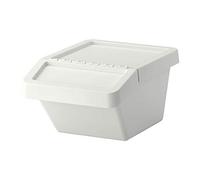 IKEA Sortera Recycling Bin with Lid White 102.558.97 Size 10 Gallon