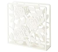 Ikea Steel Powder Coating Napkin Holder (White, 16x16 cm)