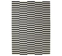 IKEA Stockholm Rug, flatwoven, 250x350 cm, Handmade/Striped Black/Off-White