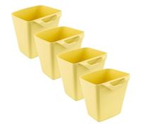 Ikea SUNNERSTA Kitchen Hanging Containers, Light Yellow, 12 x 11 x 13 cm, 750 ml, Plastic, 105.561.74 - Set of 4