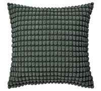 Ikea SVARTPOPPEL Fluffy Dotted Cushion Covers, 50 x 50 cm (20 x 20 "), Grey-Green, Machine Washable, Zipper Fastening - Set of 2