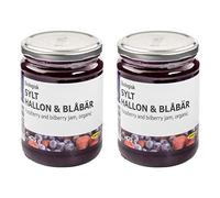 IKEA SYLT HALLON & BLABAR Swedish Raspberry & Bilberry Jam, Organic - Set of 2 x 425g Jars