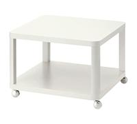 IKEA Tingby Side Table On Casters White 202.959.25 Size 25 1/4x25 1/4"