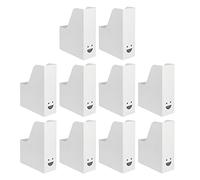 Ikea TJABBA Lightweight Basic Magazine Files, White, Corrugated Board, 30x25x10 Centimetres - Set of 10