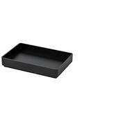 Ikea Tray, Black, Plastic, Square, 10x15 cm (4x6'), SKOGSVIKEN Series, Pack of 1