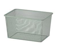 IKEA TROFAST mesh storage box, 42x30x23 cm, light green-grey