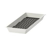 IKEA UPPDATERA Tray with Spice Rack, 20x50 cm, White/Anthracite