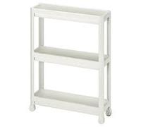 Ikea Vesken Cart White 21 1/4x7 1/8x28 004.712.22