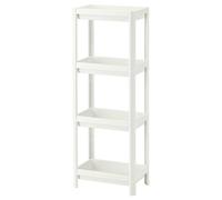 Ikea VESKEN shelf unit, 37x23x101 cm, white