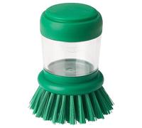 IKEA VIDEVECKMAL dish-washing brush with dispenser, bright green