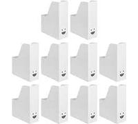 Ikea White Magazine FLUNS File Holder Document Organizer Paper Book Storage Office Desk Organizer By Excel Trading (Pack Of 10)