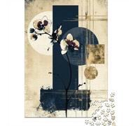Ikebana Sumi-E Orchid No. 20 - Japanese Ink F Jigsaw Puzzle, 1000 Piece