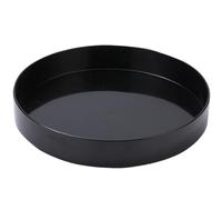 Ikebana Vases, 13" Bonsai Black Japanese Vase Round Plastic Bonsai Tray Japanese Vase for Flower Frog, Branch, and Pebble Arrangement