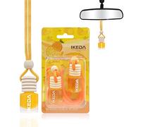 Ikeda scents Car Air Fresheners | Orange Scent Automotive Hanging Pendant Auto Perfume Diffuser Real Oil Strong and Long Lasting Fragrance Fresh Smell Cover Odours Accessories , 2.0 count,Pack of 2