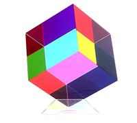 iKeelo Color Cube (50mm) with Stand, Learn Subtractive Color Mixing Theory