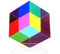 iKeelo Color Cube (60mm) with Stand, Learn Subtractive Color Mixing Theory