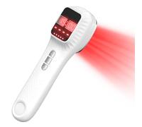 iKeener Handheld Red Light Therapy Device,(3x808nm +16 X 650nm) Cold Laser Human/Pet Therapy Device for Muscle Reliever,Knee,Shoulder,Back.Infrared Light Therapy Pain Relief Device,with Free Goggles