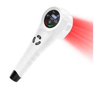 iKeener Handheld Red Light Therapy Device,(4*808nm +14*650nm) Cold Laser Human/Vet Therapy Device for Muscle Reliever,Knee,Shoulder,Back.Infrared Light Therapy Pain Relief Device,with Free Goggles