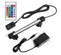 iKefe 19cm Color Changing LED Fish Tank Aquarium Submersible Light with Remote/Colored Aquarium LED Tank Lights Fixture for Underwater Decorations, Plant Grow, Saltwater Freshwater Fish, KR5007