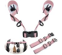 Ikerall 2 Pcs Adjustable Backpack Sternum Straps Chest Belt Hardness Strap with Anti-slip Fixed Clips and Quick Release Buckles for Camping Hiking Jogging