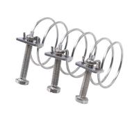 IkErna 1/2/5Pcs Ss 304 Pipe Hoop Double Wire Throat Hoopng Clip Adjustment Fixed Upvc Hose Hoop Water Pipe Ventilation Pipe/Color/28-32 * 2 (5Pcs)