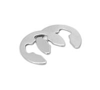 IkErna 10/20/50/100/200Pcs Ss 304 Opening Retaining M2 M2.5 M3/M4 M5 M6 M8 M9 M12 M15 Split Washer E-Type Circlip/Color/50Pcs M6