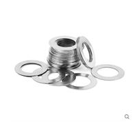 IkErna 10/20/50/100Pcs Stainless Steel Flat Washer Ultra Thin Gasket Adjusting Gasket Thin Shim Thick 0.5Mm M3-M20/13 * 19 * 0.5 (20Pcs)