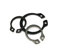 IkErna 10/25/50Pcs M3 to M40 Ss 304 Carbon Steel C Type External Circlip Retaining Clip for Shaft/Black 65Mn Steel/10Pcs M32