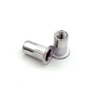 IkErna 10-50Pcs Stainless Steel Rivet Nut Carbon Steel Aluminum Flat Head Insert Rivet Nut M3/M4 M5 M6 M8 M10 M12/Color/M8 20Pcs Aluminum