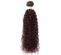 IkErna 100 Gram/Pcs 8-30 inch Afro Kinky Curly Hair Extensionden Color Bundles Heat Resistant Synthetic Hair Weaving,For Women/#33/24 Inches 1 Bundle